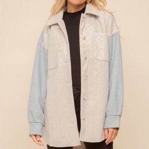 Hem & Thread oversized color block shocker. Size medium